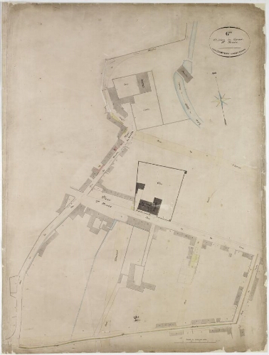 Plan général d'alignement de la ville de Carmaux.-6ème Division du couvent Ste Marie