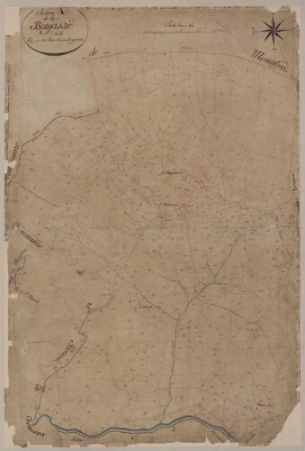 Plan cadastral parcellaire de 1811. Section A de la Boujassié – Feuille 1
