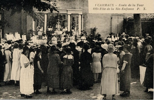 L'école de la Tour. Fête de la Sainte-Enfance, 1924.