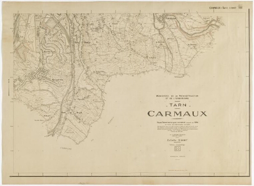 M.R.U. CARMAUX._ Plan topographique expédié au 1/5000. _Zone sud-est, feuille 4.
