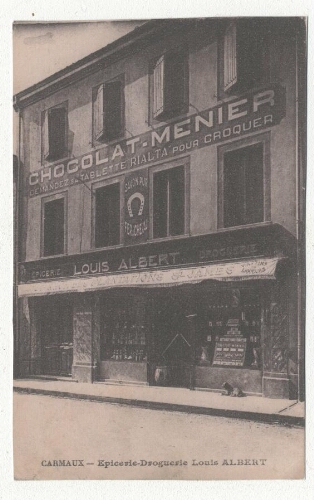 L'épicerie-droguerie Louis Albert.
