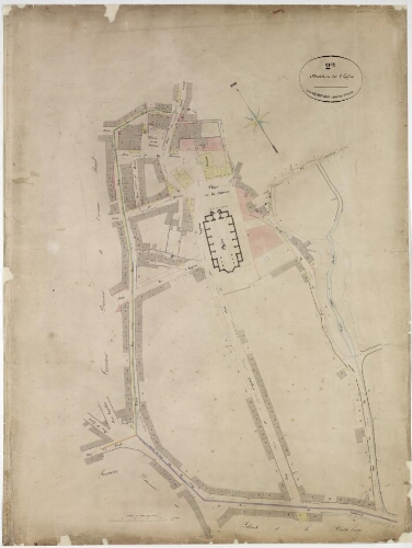 Plan général d'alignement de la ville de Carmaux.-2ème Division de l'église