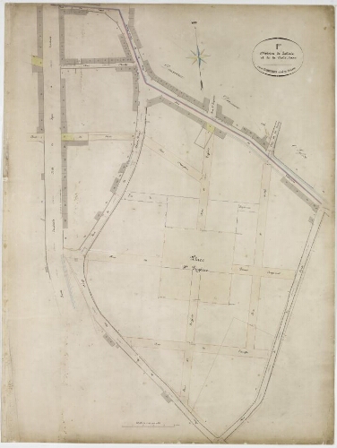 Plan général d'alignement de la ville de Carmaux. 1ère Division de Laborde et de la Croix-Basse