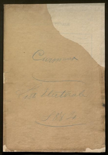 Liste électorale.-1884.