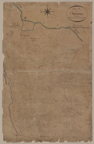 Plan cadastral parcellaire de 1811. Section C de Carmaux – Feuille 1