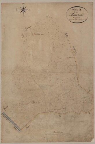 Plan cadastral parcellaire de 1811. Section A de la Boujassié – Feuille 2