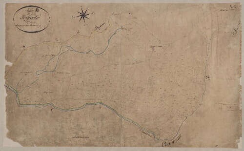 Plan cadastral parcellaire de 1811. Section B de la Rafenelié – Feuille 2
