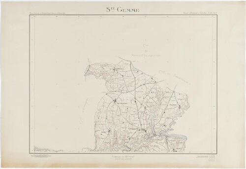M.R.U. Groupement d'urbanisme de Carmaux._ Plan topographique expédié, d'après les cadastres anciens au 1/10 000._ Sainte-Gemme
