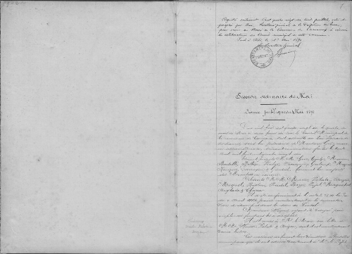 Conseil municipal.-Registre des délibérations du 4 mai 1890 au 20 janvier 1895