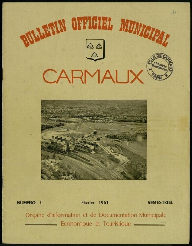 Bulletin municipal de Carmaux, n°01