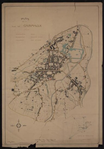 Plan de la ville de Carmaux