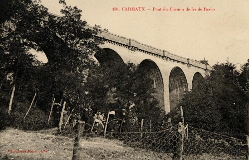 Le pont du chemin de fer de Rodez.